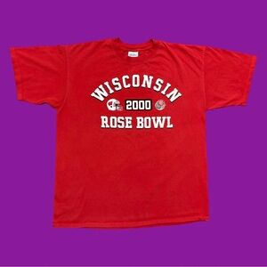 Y2K Wisconsin Badgers 2000 Rose Bowl Tee